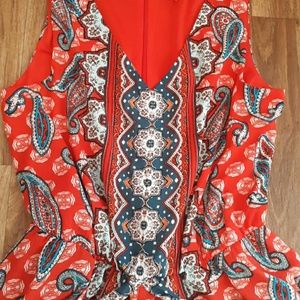 NEW! PAISLEY SHORTS  MAXI DRESS SZ S